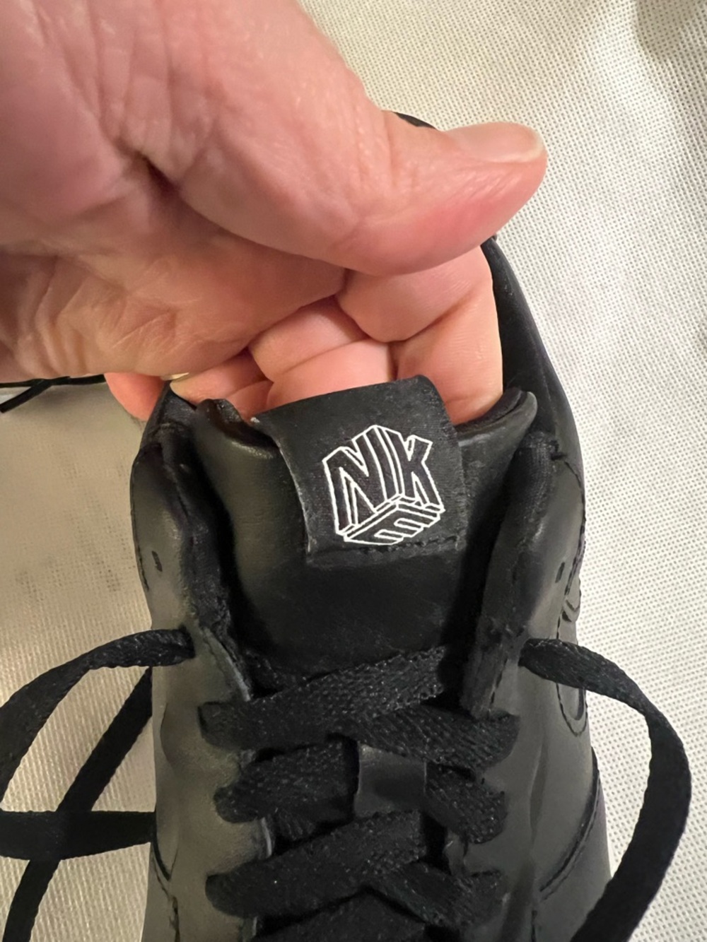 Nike Air Force 1 Pixel Size 8.5 Black and White - WORN ONCE - Picture 8 of 12
